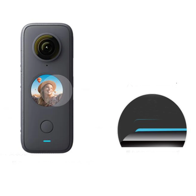 Penutup Pelindung Layar Kaca Tempered untuk Insta360 One X2 Sport Insta 360 Kamera Aksi Aksesori Film Pelindung Layar LCD