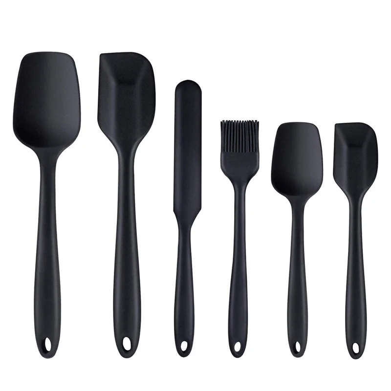 

6 Piece Silicone Spatula Set Non-Stick Heat-Resistant Spatulas Turner for Cooking Baking Mixing Baking Tools Kitchen Tools