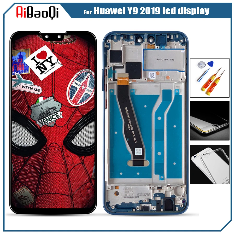 

Original For 6.5" Huawei Y9 2019 LCD Screen Display +Touch Panel Digitizer Enjoy 9 Plus With Frame JKM-LX1 JKM-LX2 JKM-LX3