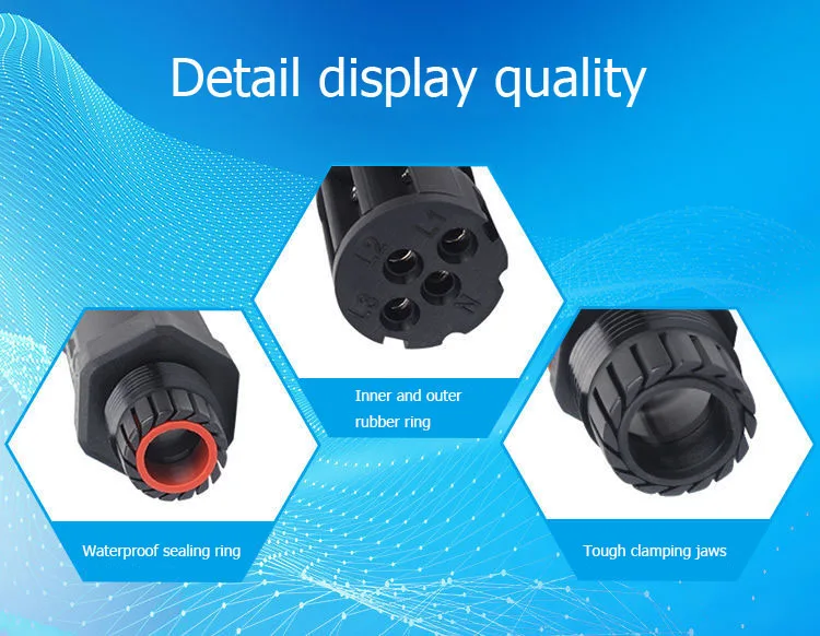 IP68 cable waterproof connector quick connector installation X/T/Y shape 3/4/5 pin cable outdoor DIY sealing sleeve connector