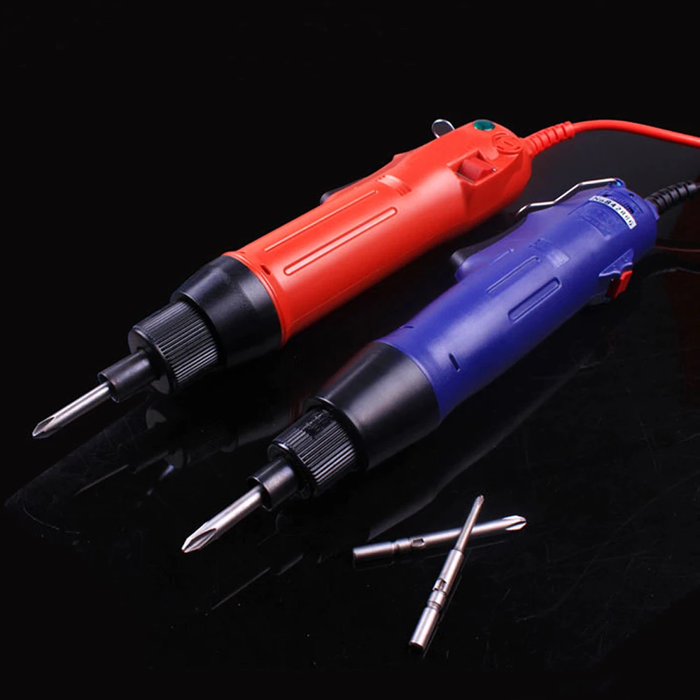 220V Wired Electric Screwdriver Precision Torque Setting Household Small Screw Driver Workshops Repair Power Tools Hex 6.35mm