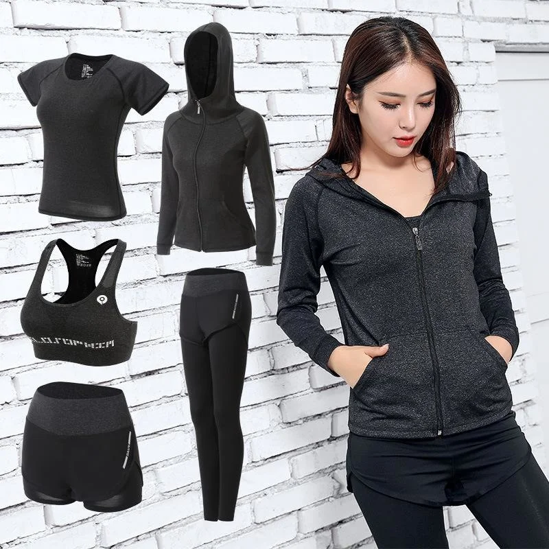 Two Piece Set Women Yoga Spring Summer Clothes Running Sports Women's Training High Conjuntos De Mujer Ensemble Femme