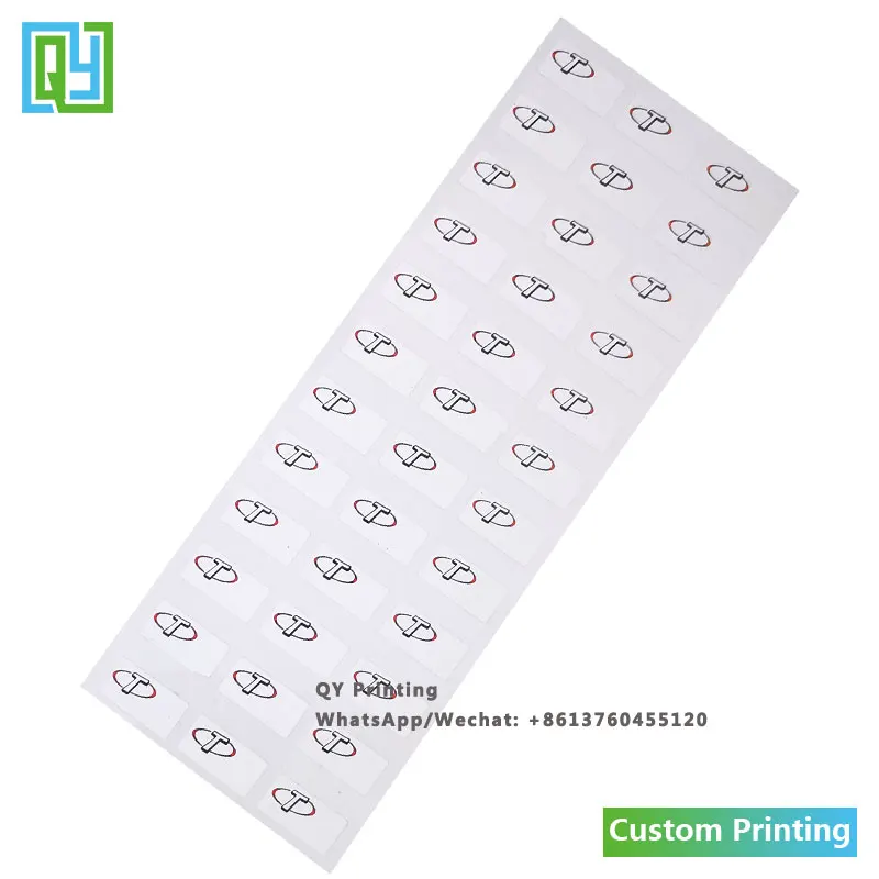 1000 Pcs 6x12 Mm Free Shipping Custom Printed Eggshell Sticker Rectangle Shape Warranty Seal Void Label