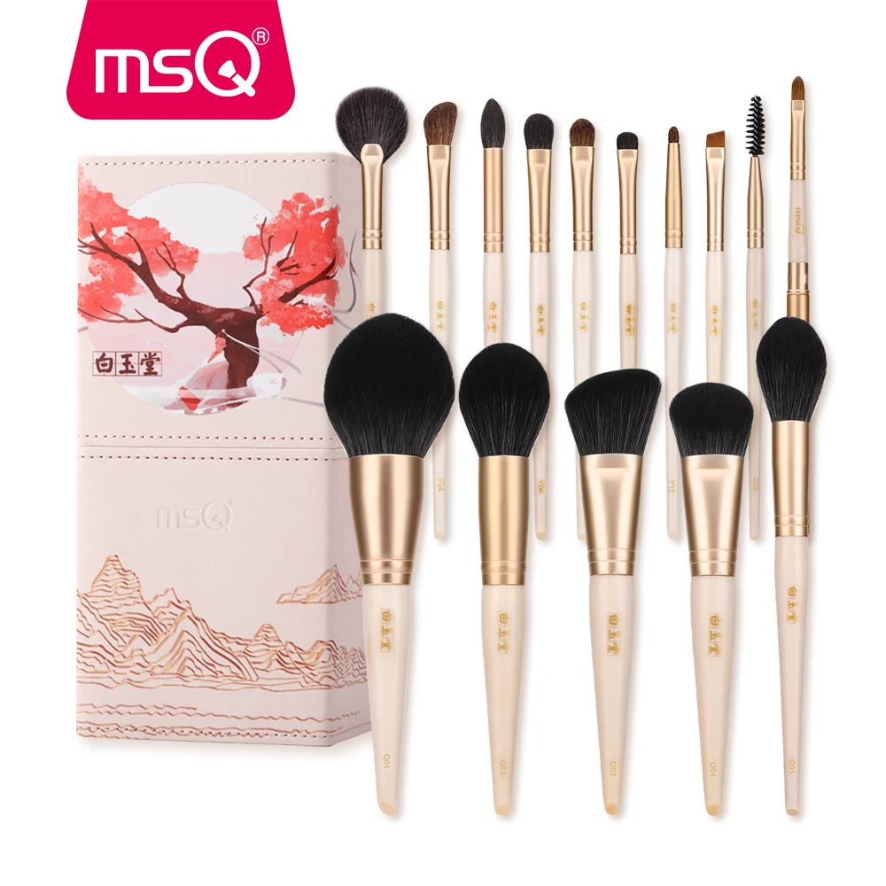 MSQ Makeup Brushes Sets Foundation Powder Sculpting Eyelashes Brush Eyeshadow Blending Natural Hair Professional Beauty Make up