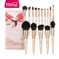 MSQ Spazzole di Trucco Set Prodotti Di Base In Polvere Sculpting Ciglia Pennello Ombretto Miscelazione Naturale Dei Capelli Professionale di Bellezza Make up