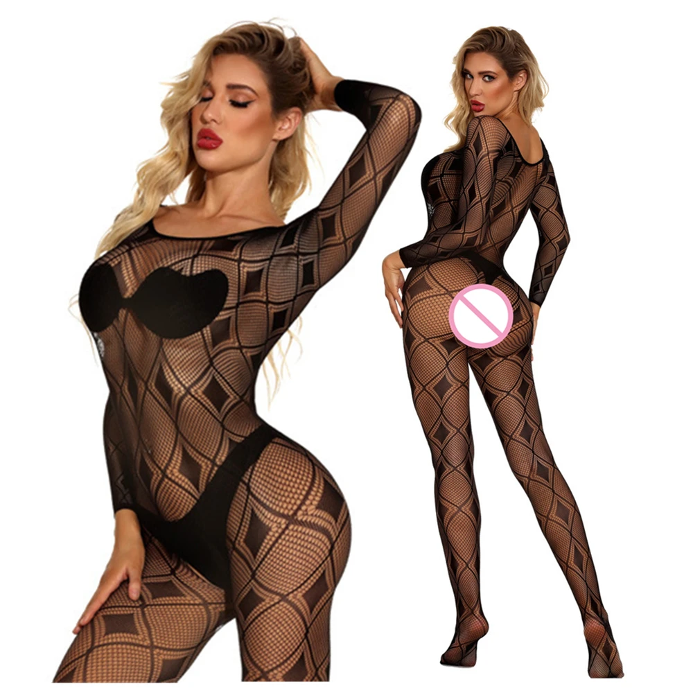 Plus Size XXXL Lingerie Sheer Sexy Bodystockings Hot Erotic Sexy Costumes Erotic Underwear Intimates Women Teddies Sleepwear