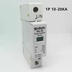 SPD 10KA-20KA 1P surge arrester protection device electric surge protector D ~385V AC