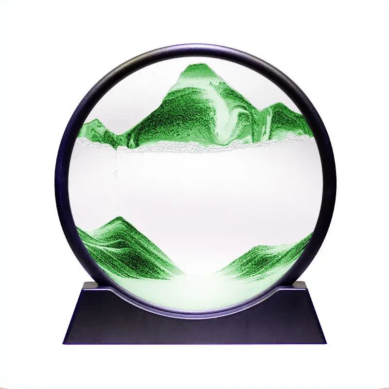 

New Simple 3D Landscape Quicksand Painting Art Ornaments Crafts Hourglass Creative Gifts Personalized Gifts