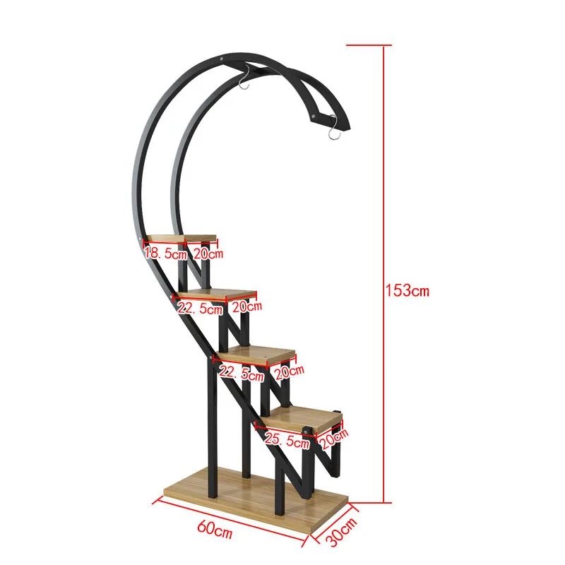 Metal Flowers Stand Planter Rack Pot Holder Floor Multi-Layer Plant Flowers Display Shelf For Living Room Home Garden