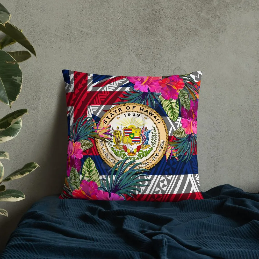 Hawaii Polynesian Pillow Hibiscus Surround Pillowcases Throw Pillow Cover Home Decoration