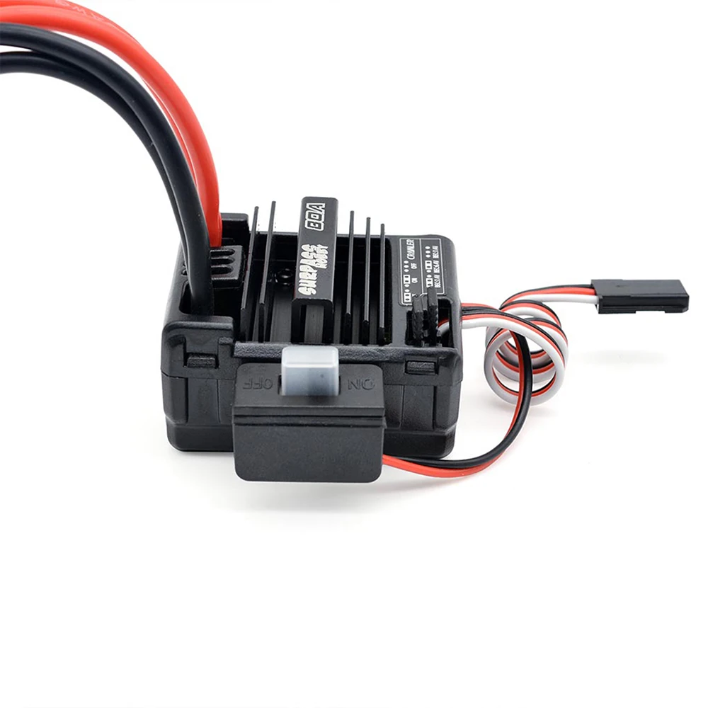 Waterproof 80A Brushed ESC for RC 3-Slot 550 Brushed Motor for 1/10 1/12 RC Car Wltoys 144001 124019 Traxxas Crawler Monster