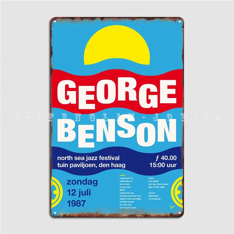 George Benson Metal Sign Wall Decor Customize Pub Garage Club Party Tin Sign Posters