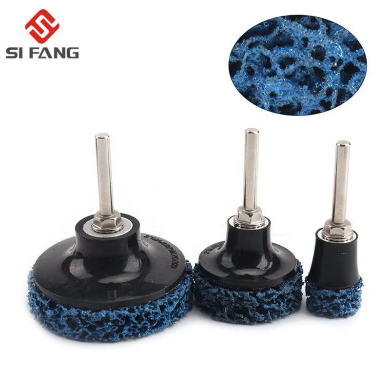 25mm/50mm/75mm Quick Change Strip R-type Disc Easy Abrasive Grinding Wheels+1pc Lock Sanding Disc for Rust Removal