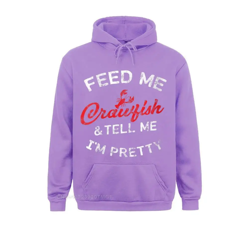 Womens Feed Me Crawfish Cute Cajun Southern Food Streetwear T-Shirt Newest Normal Sweatshirts Youth Hoodies Hoods Fall