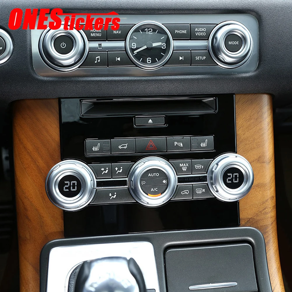 

For Land Rover Range Rover Sport L320 2012 2013 ABS Car Accessories Central Control CD Button Panel Trim Cover Decorative Frame