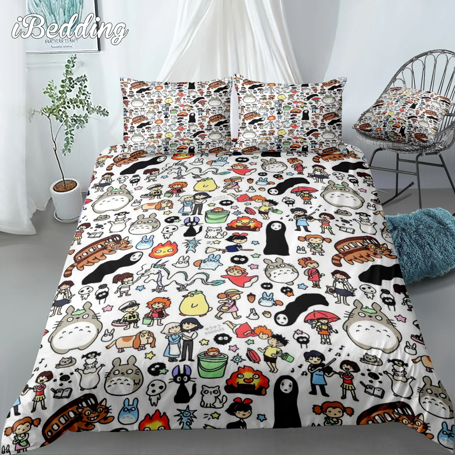 

Cute Animal Bedding Set 3d Printed Luxury Duvet Cover with Pillowcase Kids Bedroom Decorate Bed Set Twin Full Queen King Size