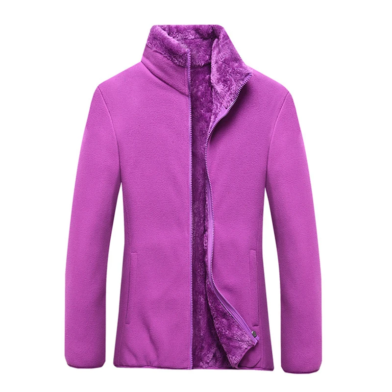 TRVLWEGO Women Winter Plus Velvet Thicken Warm Coat Outdoor Sport Climbing Fishing Riding Hiking Windproof Thermal Fleece Jacket