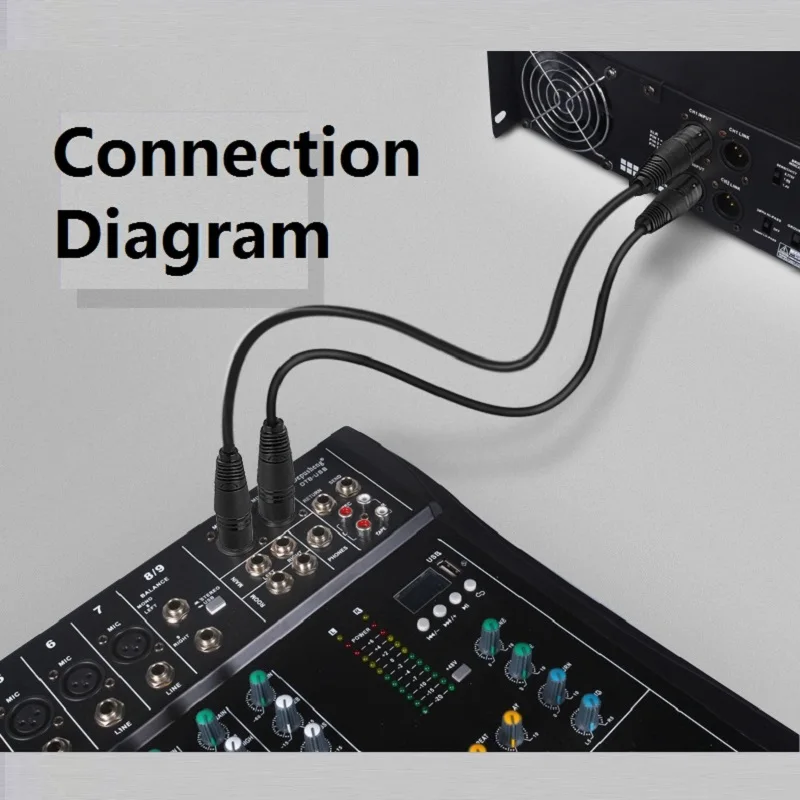 UGreen AV130 XLR linea maschio-femmina scheda di bilanciamento cavo per microfono a condensatore audio HIFI