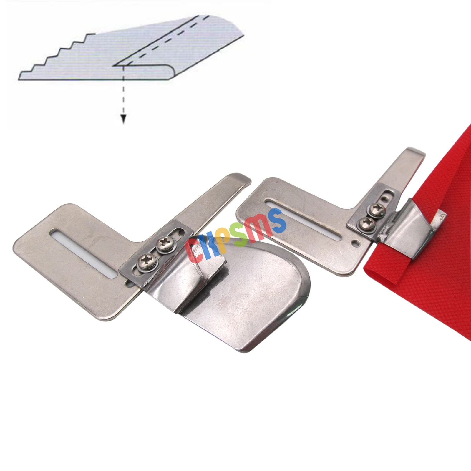 2SET Single Up Turn Folder FOR JUKI DDL-5550 DDL-8300 DDL-8500 DDL-8700 BROTHER DB2-B755 DB2-B757