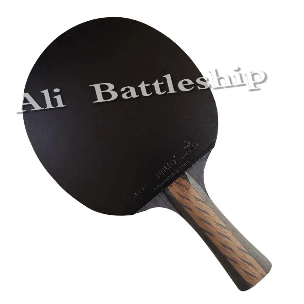 Pro Table Tennis PingPong Combo Racket Palio TCT Ti Blade with  2x Palio AK 47 BLUE Matt Rubbers Shakehand long handle FL