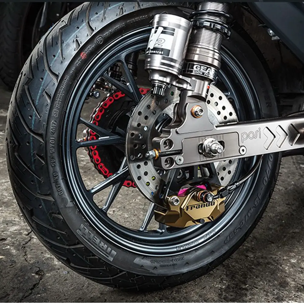 العالمي للدراجات النارية سكوتر الفرامل الخلفية الفرجار 34 مللي متر * 2 المكبس 84 مللي متر تصاعد لياماها كاواساكي دوكاتي هوندا سوزوكي تعديل #6