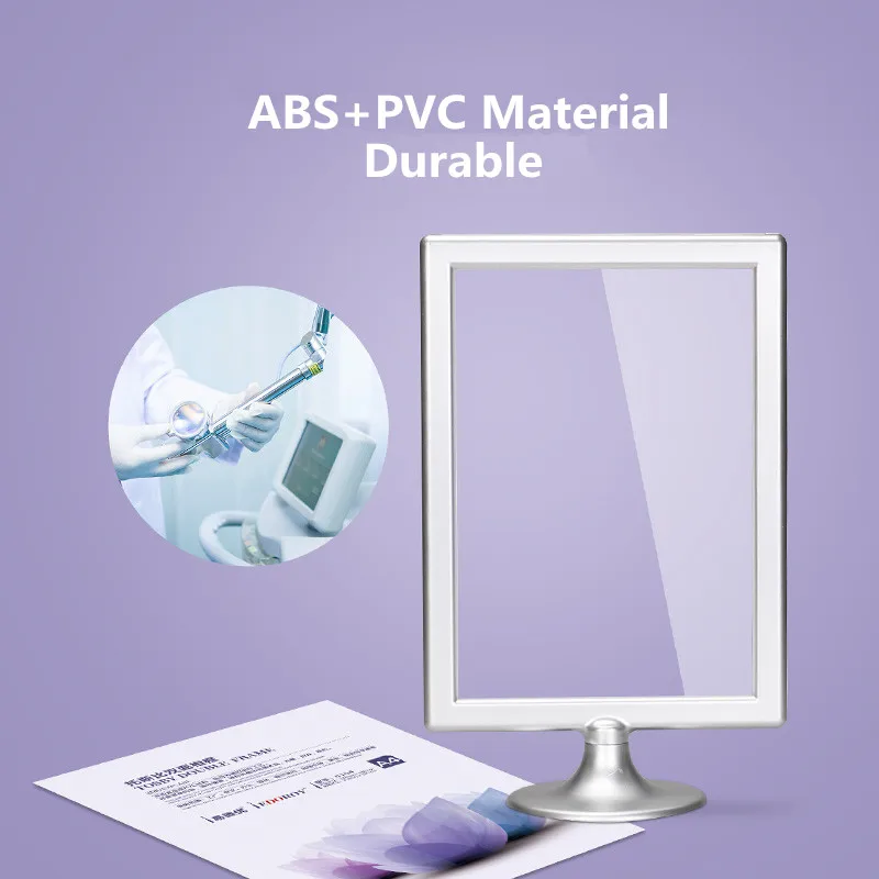 A6 Plastic Picture Frame Stand Photo Frames Display Sign, Menu, Document, Picture, Flyer, Ad Photo Frame Display Holders