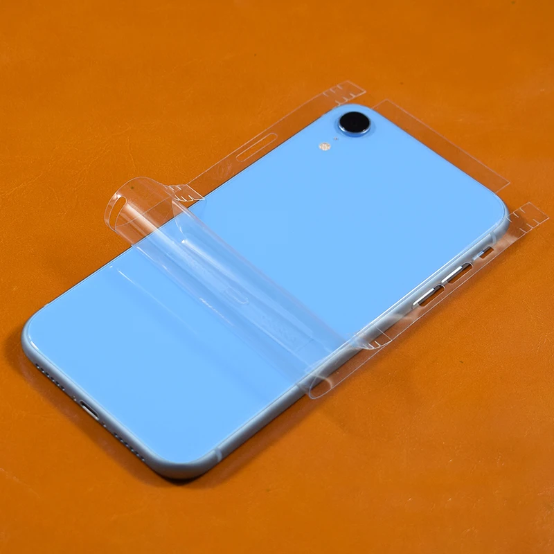 Dropshipping Aurora Gradient Transparent Decorative For iPhone XR 12 11 PRO MAX mini XR XSMAX Protector Back Film Stickers