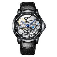 New GUANQIN Mechanical Automatic Business Watch Men Top Brand Luxury Waterproof Skeleton Tourbillon Clock Male Relogio Masculino