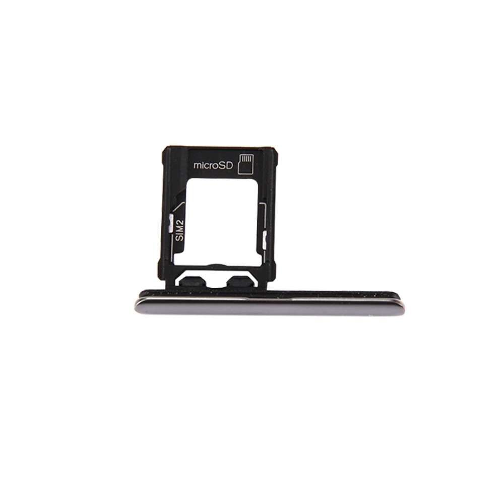 マイクロ sd/sim カードトレイソケット + カードスロットポートダストプラグソニーの xperia xz プレミアム (デュアル sim バージョン)