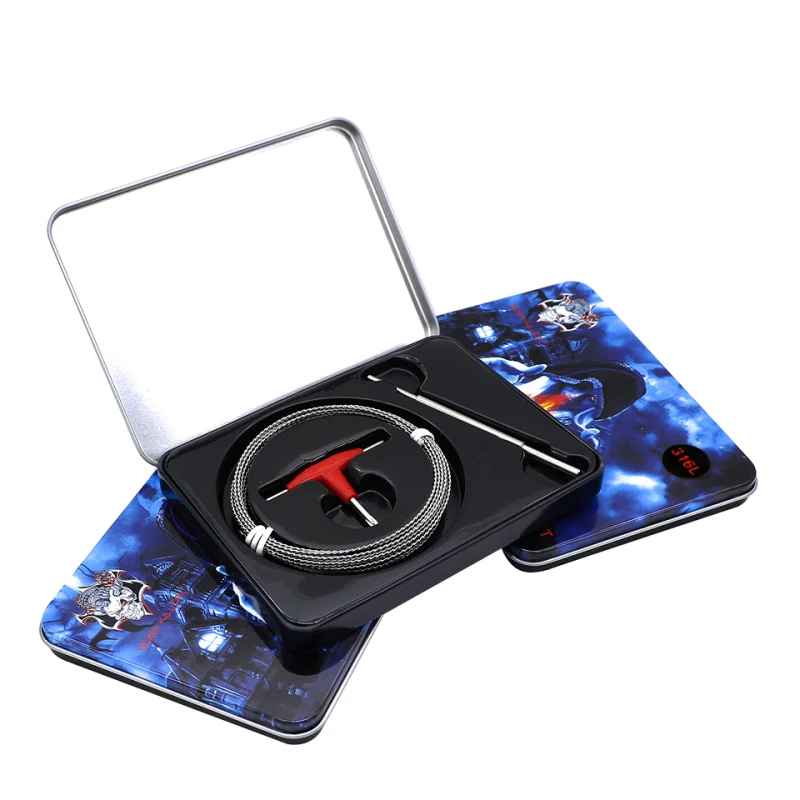 Demon Killer Flame Heating Wire 10Ft Ni80/SS316L Material E Electronic Cigarette for Vape Prebuilt Premade Coil Vaper Accessory