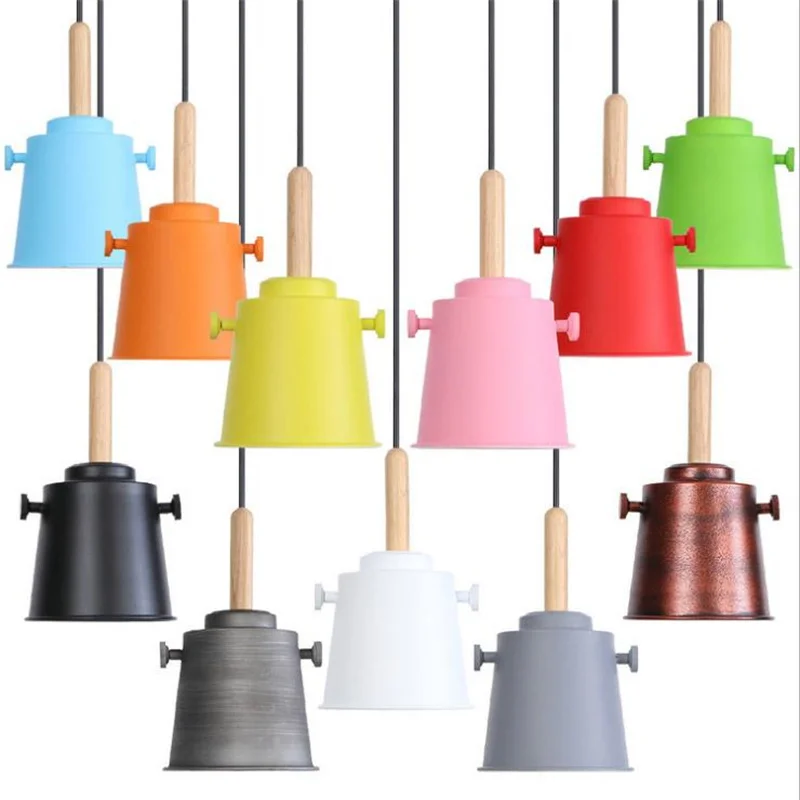 

American country art simple Restaurant Bar multi color Pendant lamp corridor Cafe retro personality spotlight Chandelier