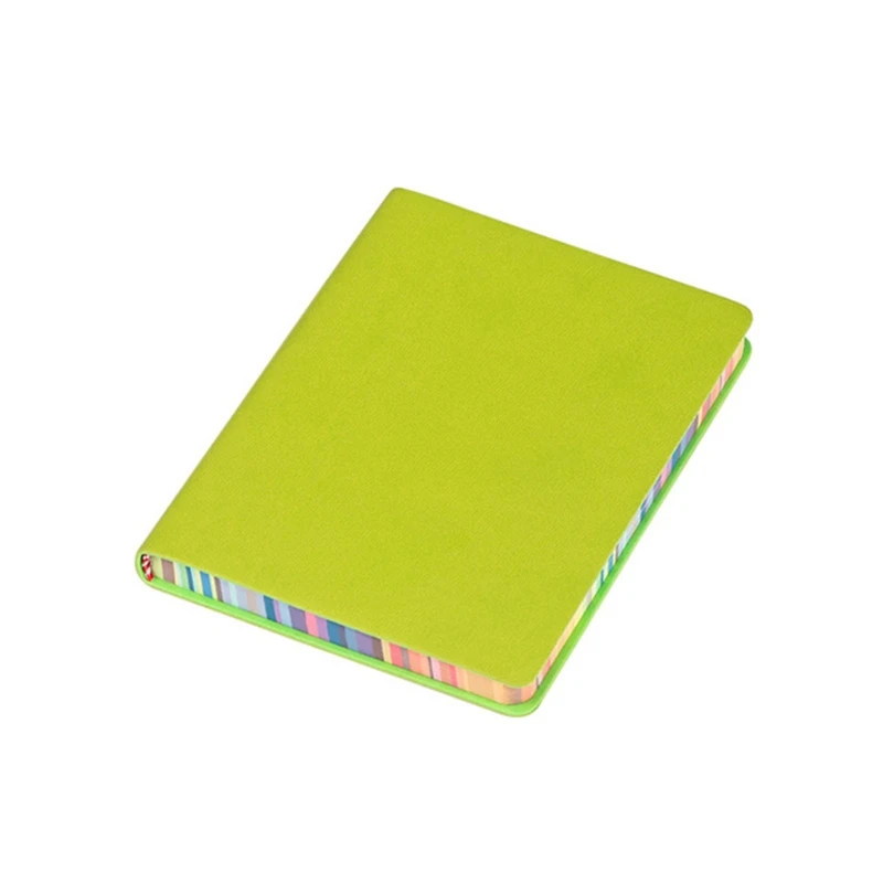 Leather Business Notebook Rainbow Edge Design Ideal for Teachers Business Women/Men Writers Journalists Office Clerks
