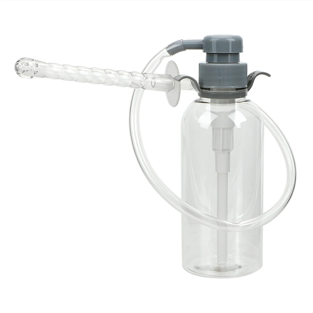 Bomba de aceite lubricante de 300mL, tapón, arandela Anal para mujeres, ducha Vaginal, limpiador de glúteos para hombres, Juguetes sexuales médicos, juegos eróticos para parejas y adultos