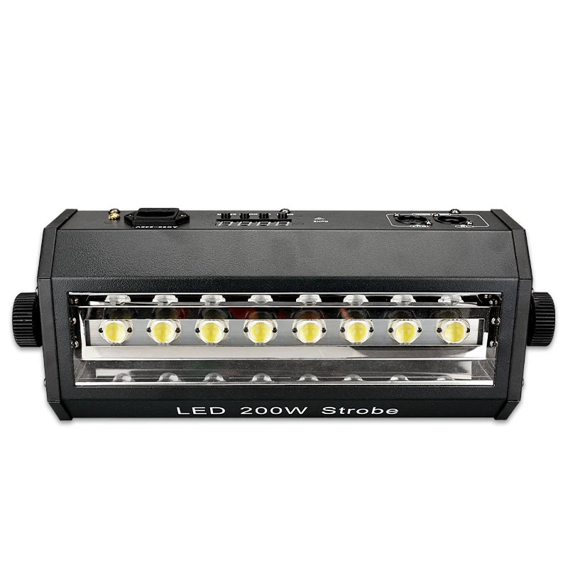 DMX Disco Lichter 200W LED Strobe Licht Weiße Farbe LED Stroboskopischen Licht Club DJ Party Lichter Auto/Sound Control Bühnen Beleuchtung