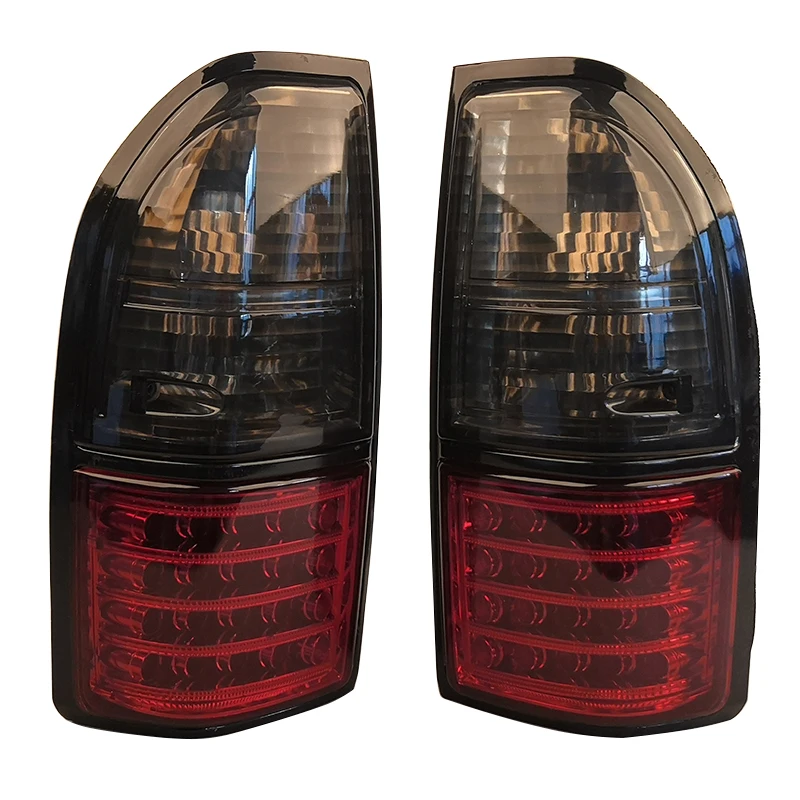 Car modified LED red-brown tail light, rear brake light, suitable for Toyota Prado KZJ95 fj90 lc90 fj95 3400 1998 1999 2000 2001