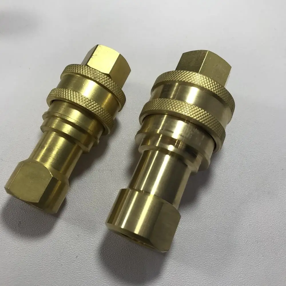 Imagem -02 - Iso 7421b Serie Bspp ou Npt Rosca de Bronze Hidráulico Rápido Acoplamento