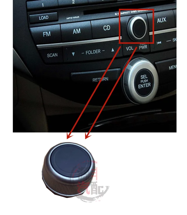 Voor Honda Accord 8th Crosstour Radio Audio Instelknop Geluid Volumeregeling Knop Cd Knop