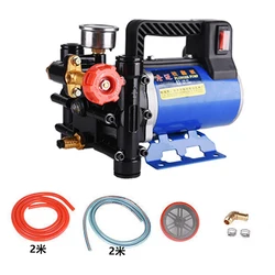 Agricultural Electric High Pressure Pump Spraying Watering Car Wash Irrigation Double Cylinder Piston 12V/24V/48V/60V/220V