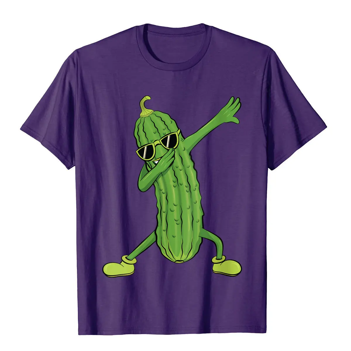 Womens Dabbing Pickle Dancing Cucumber Lover Funny Gifts T-Shirt Fitness TightCamisa Tops Shirt Plain Cotton Men T Shirts