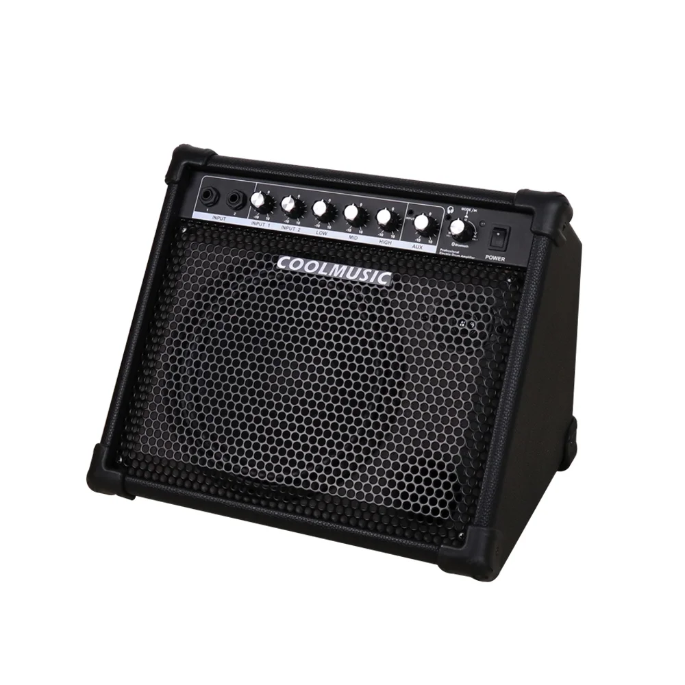 Keyboard Piano Acoustic Guitar Electric Drum Set Amplifier Bluetooth AMP Speaker Coolmusic DM30 Accessories Pro Audio Equipment