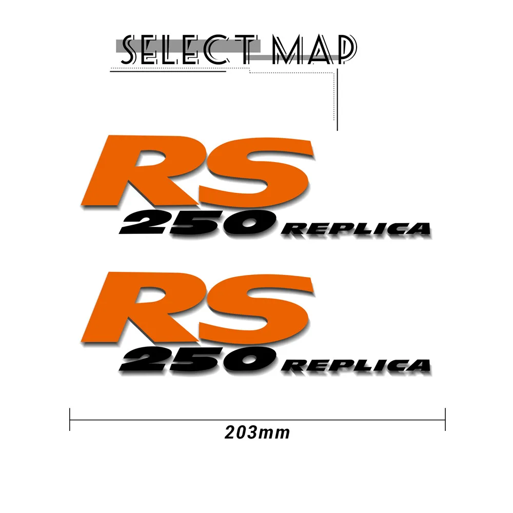 Motorcycle accessories decorative car stickers logo reflective color universal stickers suitable for Aprilia rs 250 replica