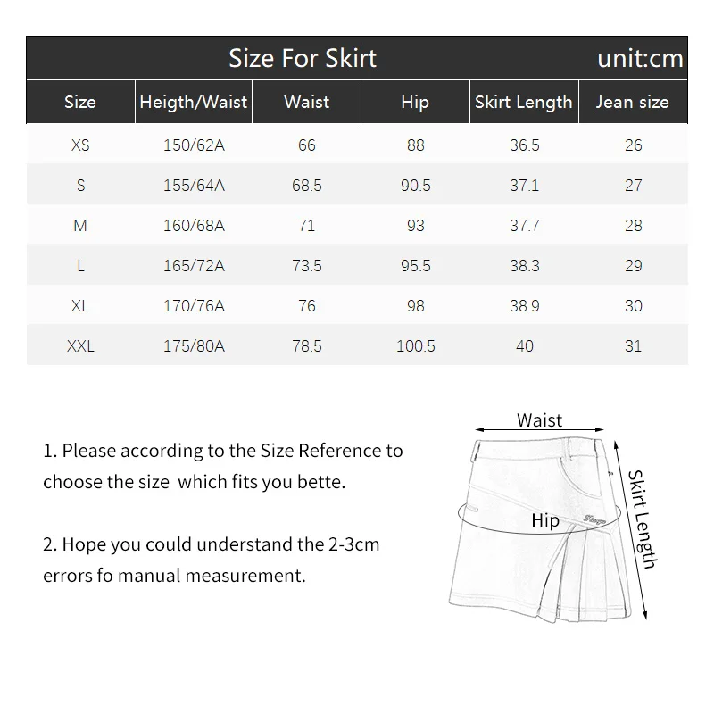 TTYGJ Woman Skirts Golf Wear Ladies Anti-Exposure Pleated Outdoor Sports Girls Skirt Slim Fit Badminton Tennis Skorts