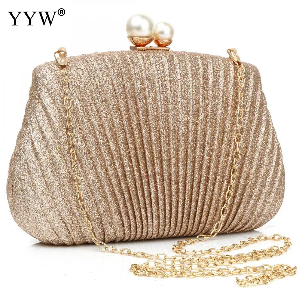 

Clutches For Women 2024 Party Designer Shoulder Bags Bridal Clucth Purse Rose Gold Evening Bag Bolso Mujer Banquet Glitter Pouch