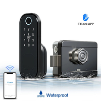 Waterproof Fingerprint Door Lock Outdoor Gate Tuya TTlock APP And Passcode IC Card Keyless Remote Unlock Electronic Lock