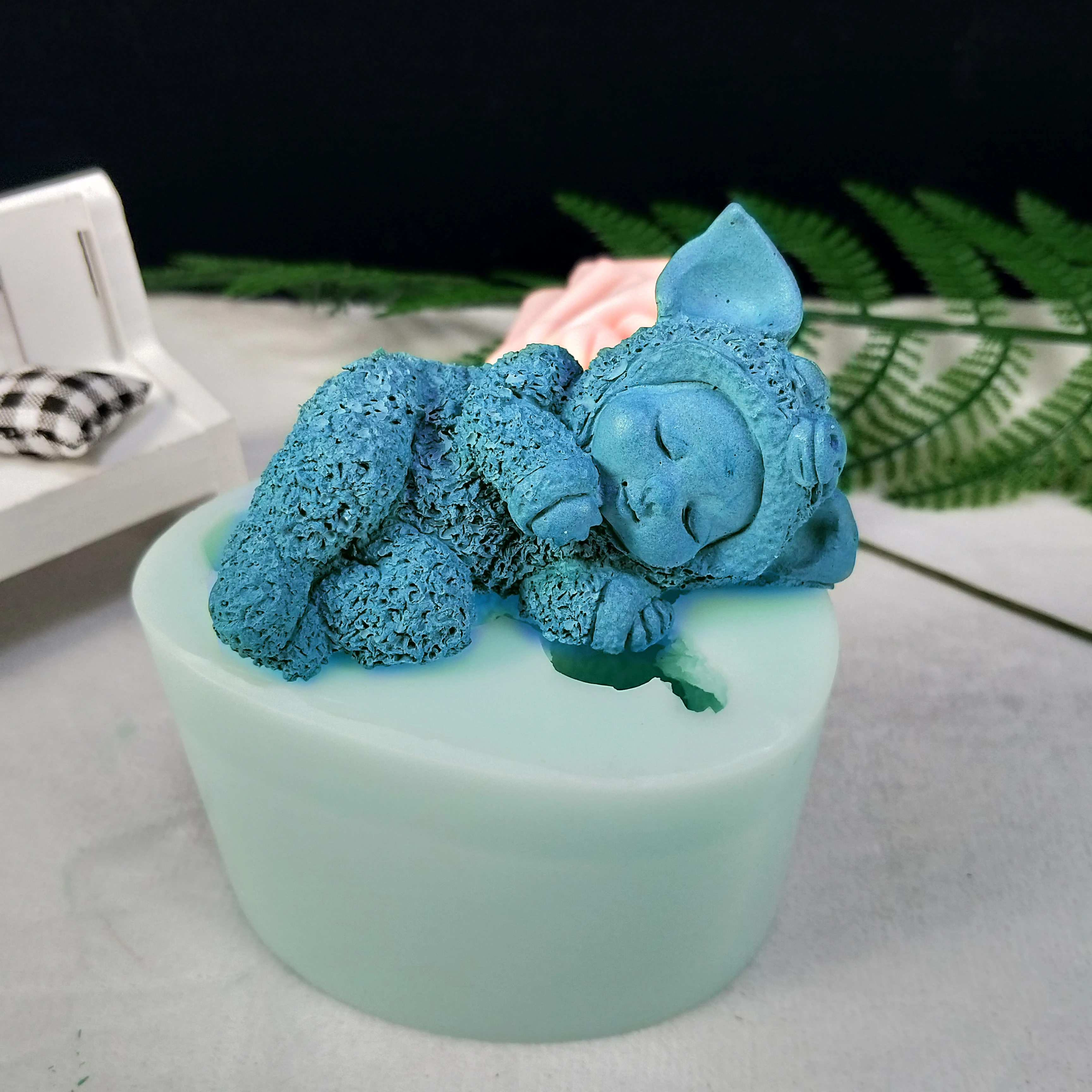 

PRZY Mold Silicone 3D Pajamas Baby Soap Molds Angel Gypsum Chocolate Candle Candy Child Mold Cake Tools Clay Resin Moulds