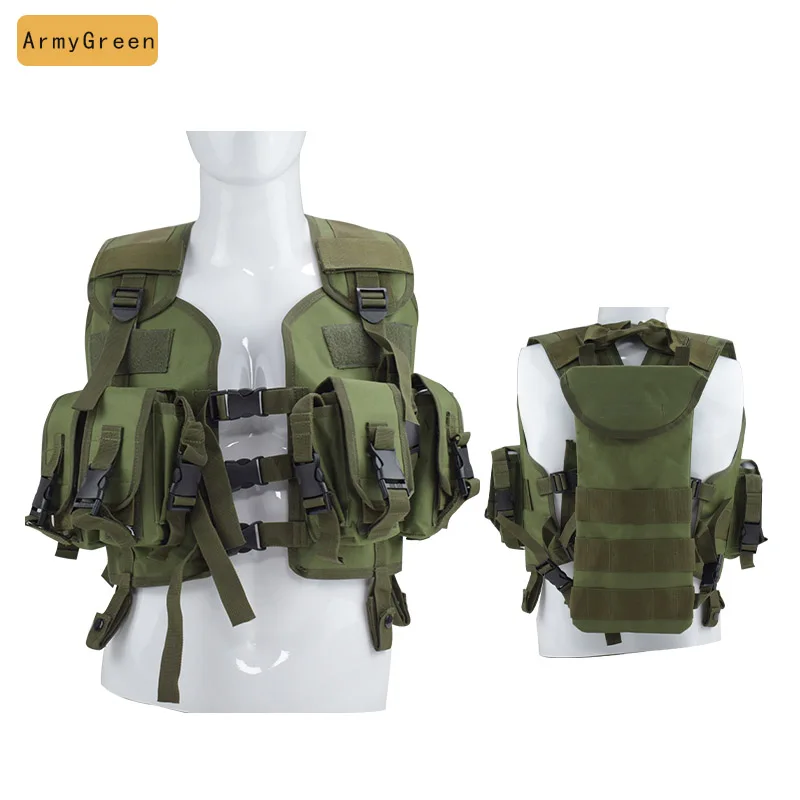 Military Equipment Tactical Vests Army Training Combat Body Armor Men Hunting Airsoft War Game Protective Vest With Water Bag