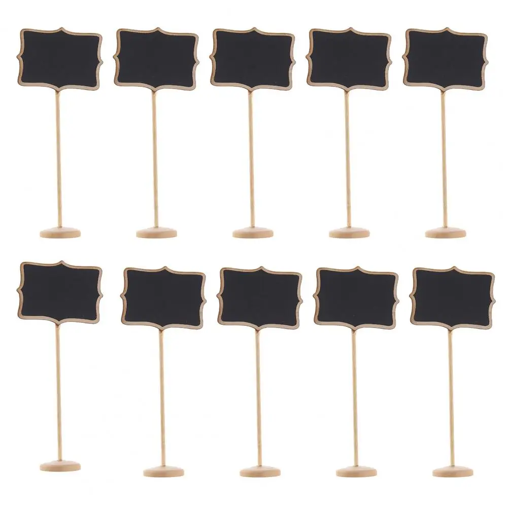 Tablica dekoracyjna świetna mała tablica drewniana tablica informacyjna stabilna podstawa przyciągające wzrok Mini tablice kredowe