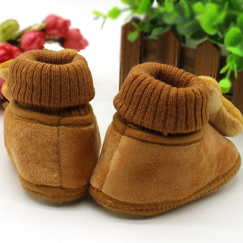 Toddler Infant Newborn Baby Cartoon Rabbit Shoes Soft Sole Prewalker Warm Shoes Bunny Booties Zapatillas Пинетки Для Малышей