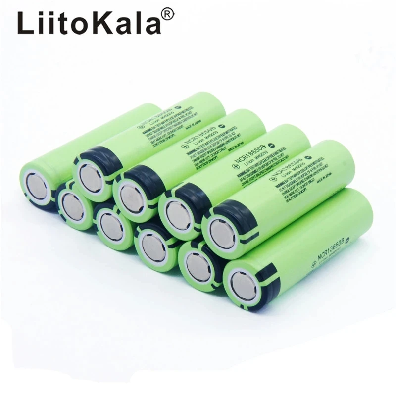 Gorący LiitoKala oryginalny 18650 bateria 3400mah 3.7v bateria litowa do panasonic NCR18650B 3.7V latarka baterii