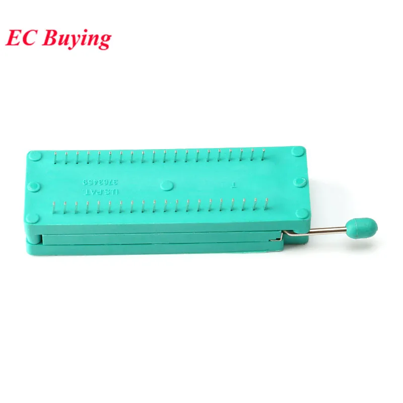 IC Sockets Lock Seat 14 16 18 20 24 28 32 40 Pin Wide/Narrow 2.54 MM Green DIP Universal ZIF Test Solder Type 14P/16P/18P/20P